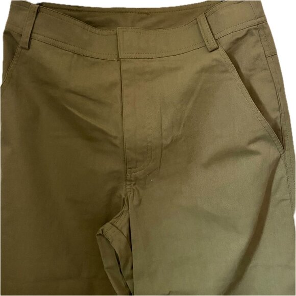 WAYF Wide Leg Utility Pants High Rise Flat Front Flap Pockets NWT $120 - Picture 3 of 7